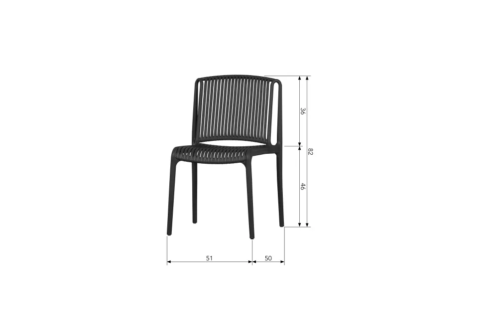 Woood Tuinstoel Billie - Set Van 4