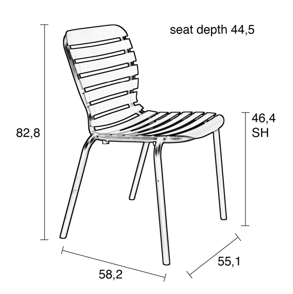 Zuiver Tuinstoel Vondel (Set Van 2)
